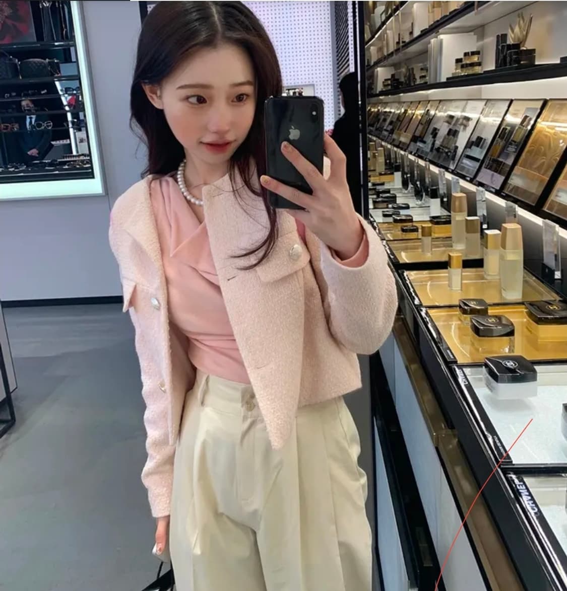 영앤리치 스프릿 여성 고급 트위드 자켓 연핑크 상품이미지4