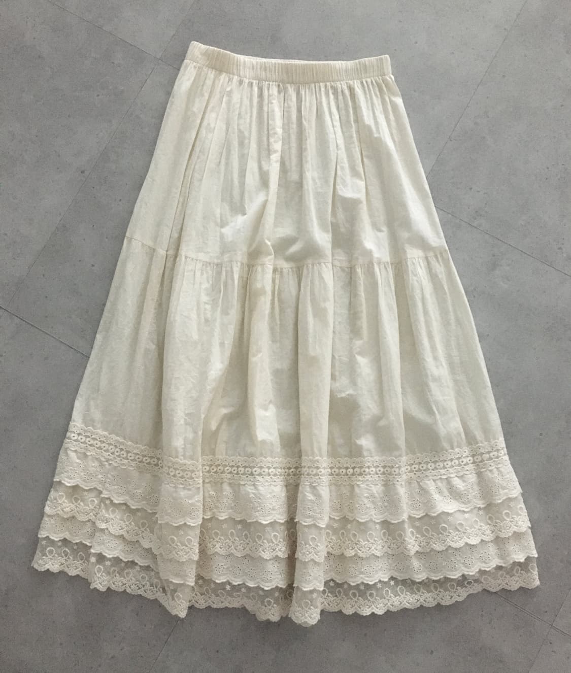 Vintage lace mori long skirts 상품이미지1