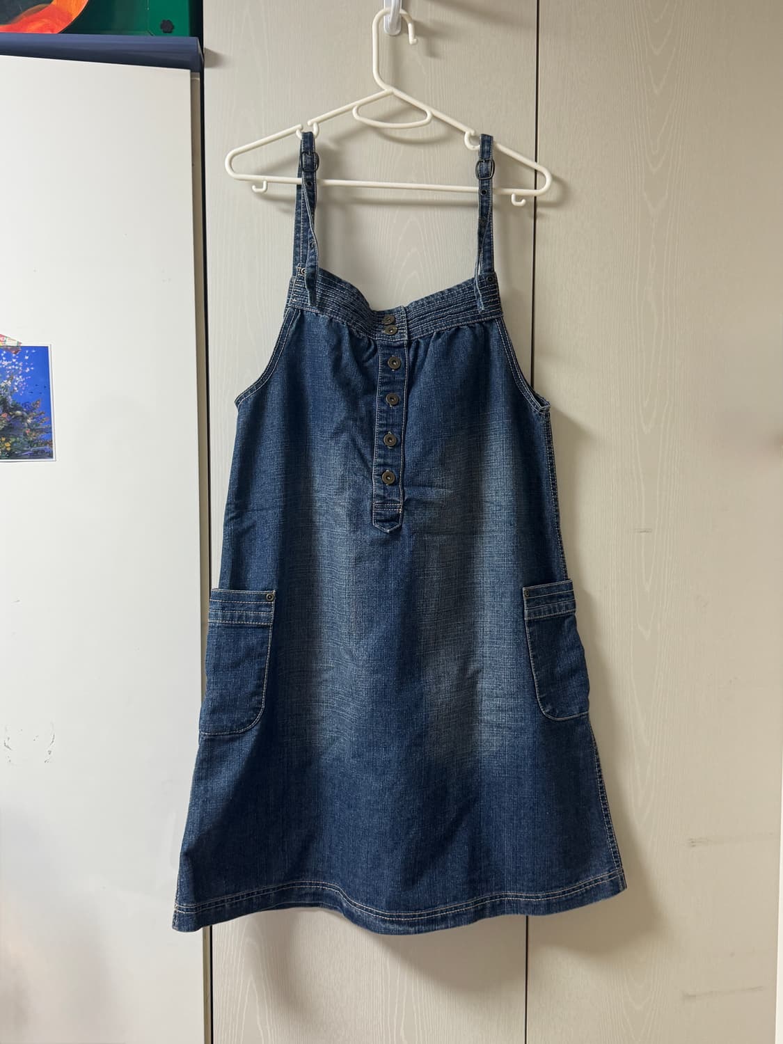 👖 데님 멜빵 원피스 상품이미지1