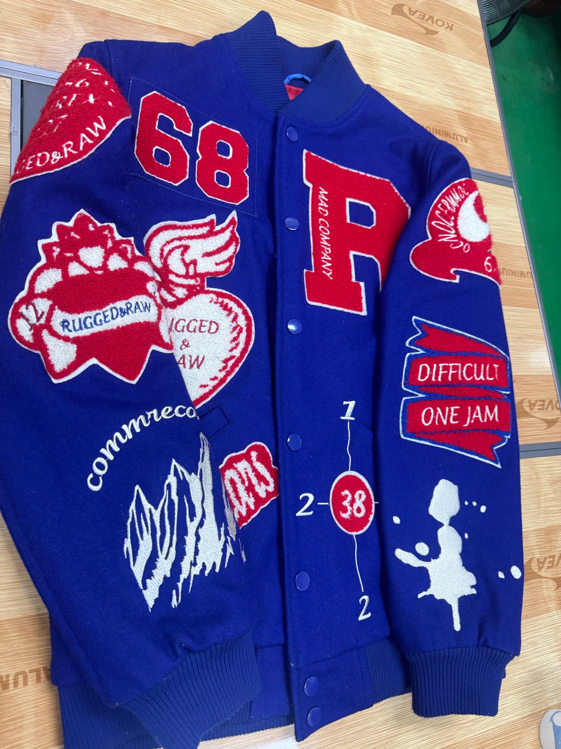 For The Boys Madness 울 바시티 자켓 상품이미지4