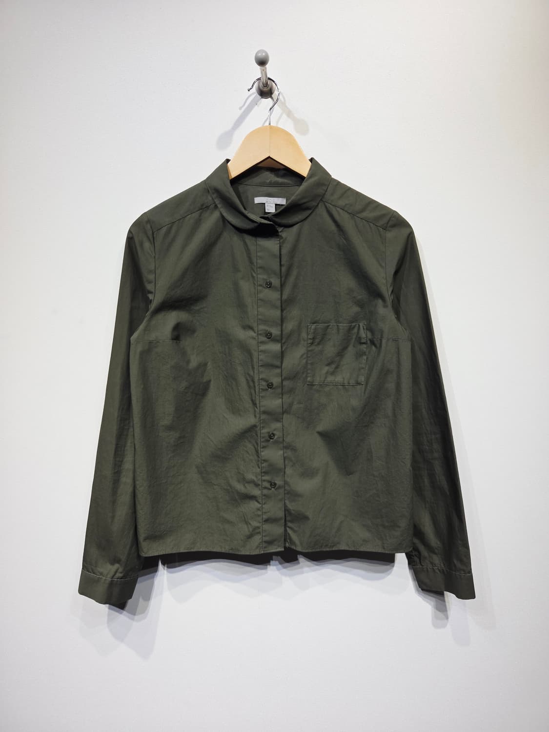 COS 코스 둥근카라 코튼 셔츠 상품이미지2