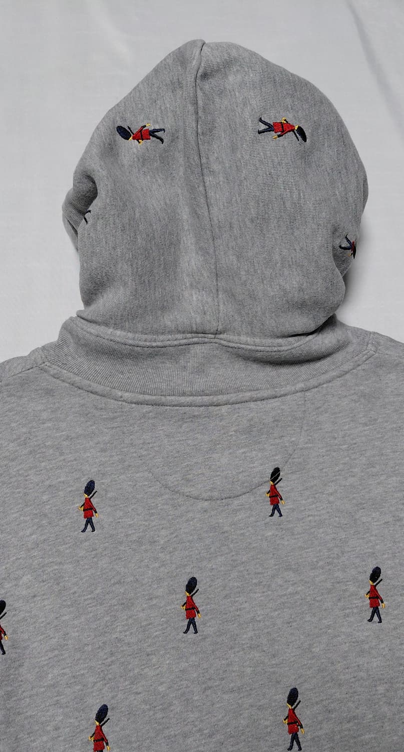 [M] 그래니프(graniph) 영국 근위병 자수 헨리넥 기모 후드티 상품이미지7