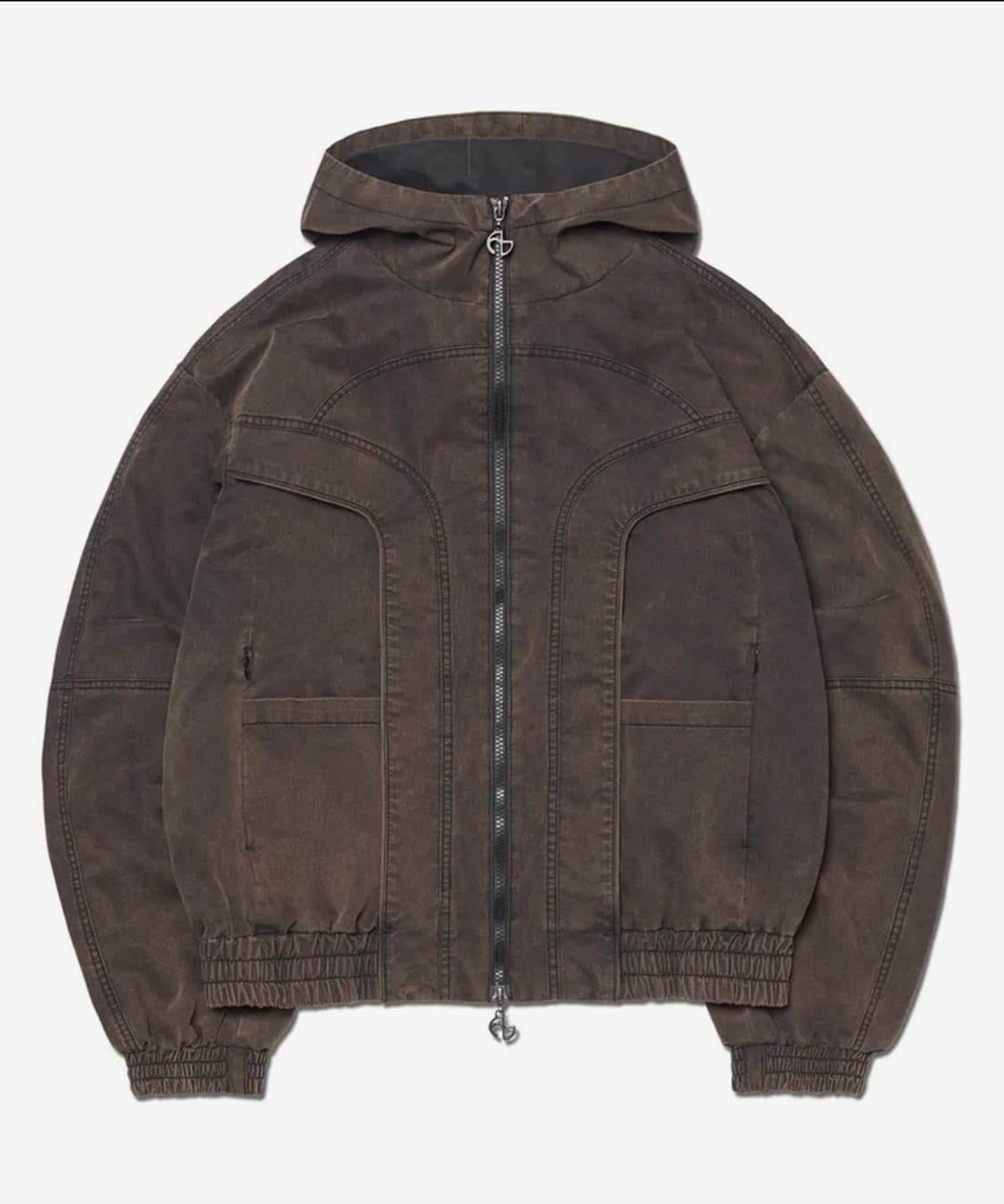 노매뉴얼 LIGHT HOODED JACKET BLEACHED BLACK 상품이미지1