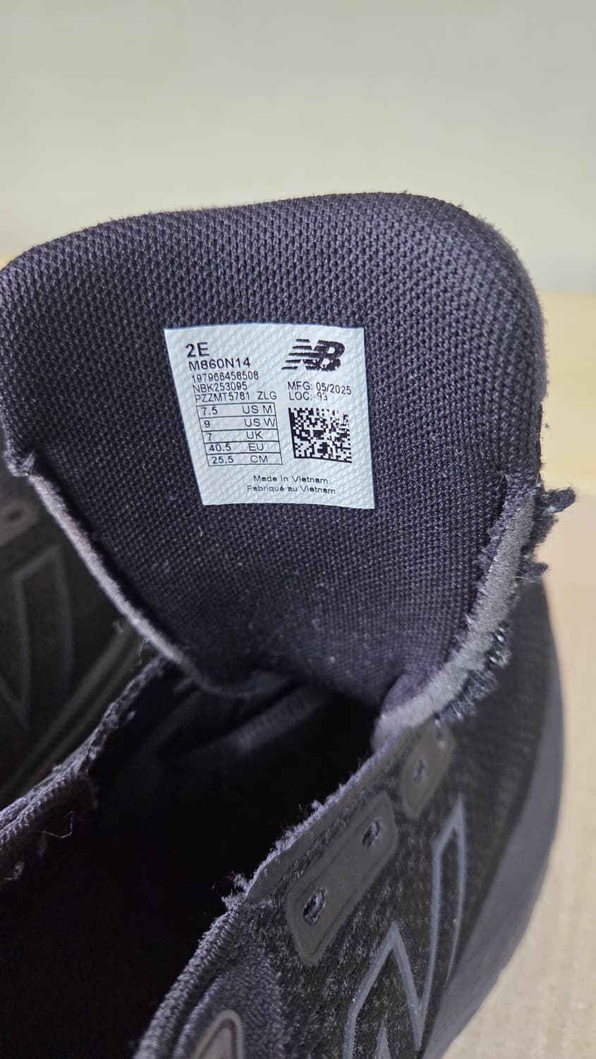 뉴발란스 Fresh Foam 860 블랙 운동화 상품이미지6