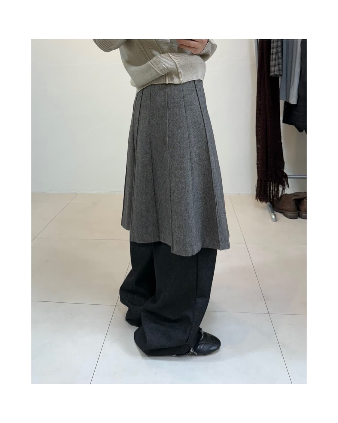 빈티지 미디 스커트 상품이미지2