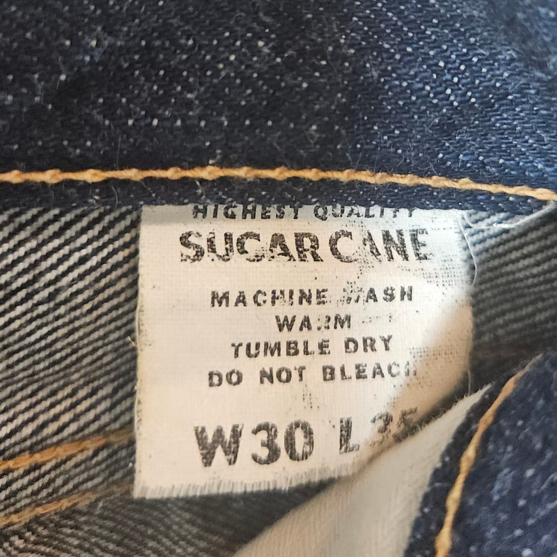 슈가케인 14oz 셀비지 데님 W30 L35 상품이미지10