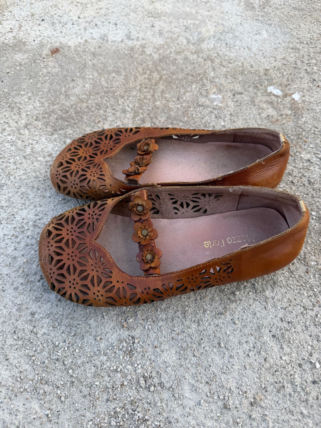 일본빈티지 모리걸 꽃장식 플랫슈즈 상품이미지5