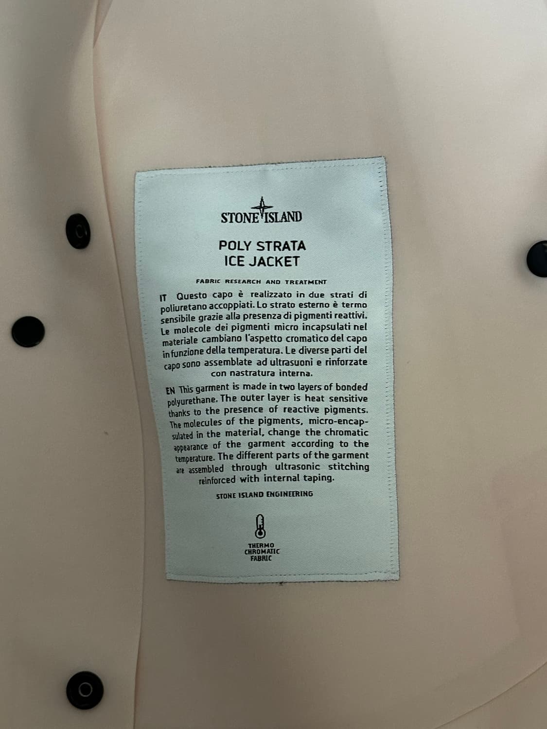 스톤아일랜드 스트라타 아이스 패딩 XL(105-110) 새상품 상품이미지2