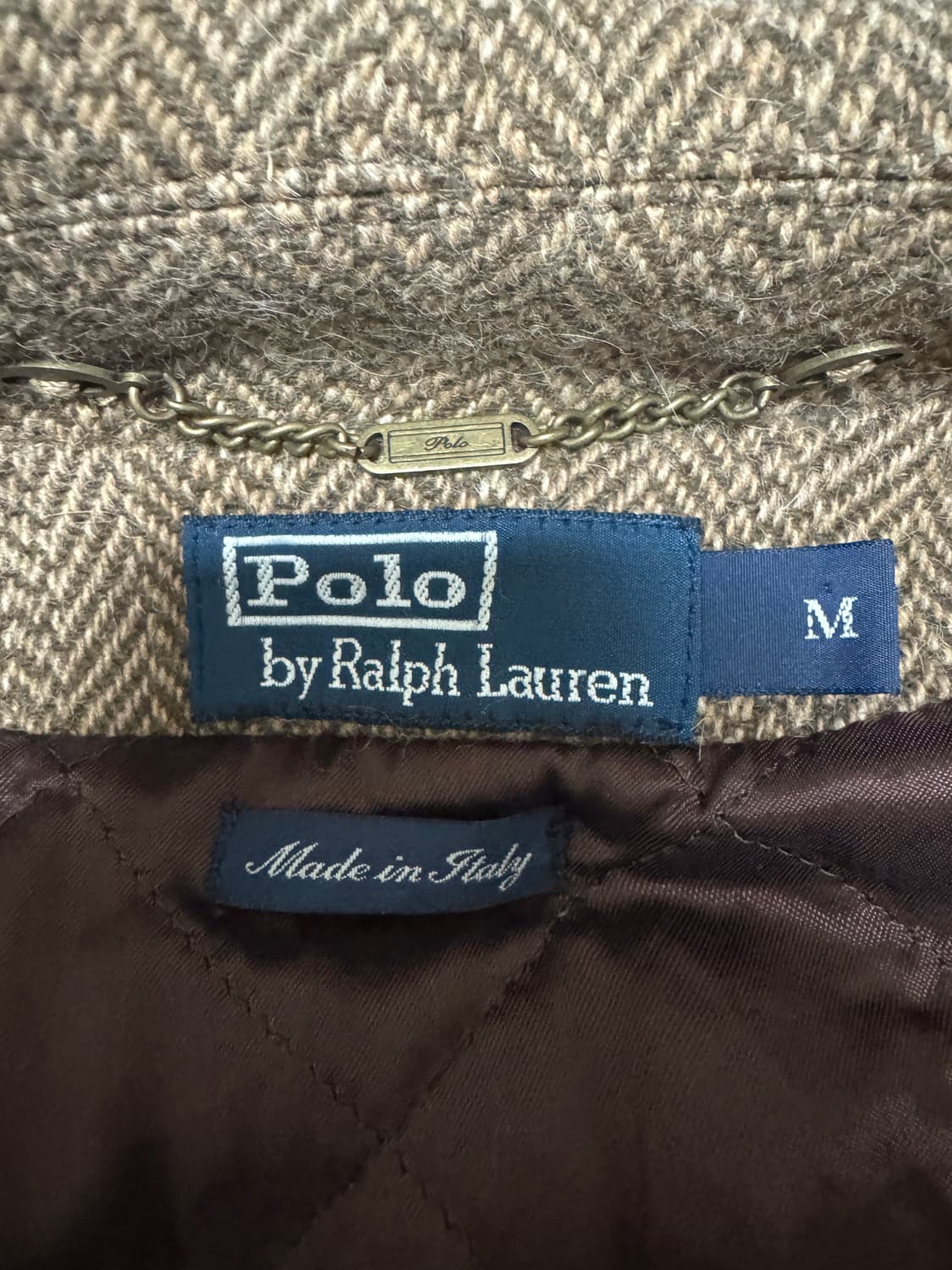 폴로 울 헤링본 뉴스보이 필드 코트 M (이태리) 상품이미지5