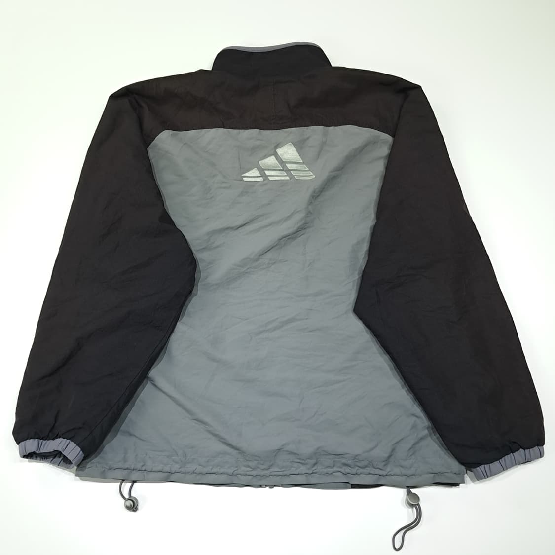 CL733 M 아디다스 90s 올드스쿨 블랙그레이 바람막이 자켓 상품이미지6