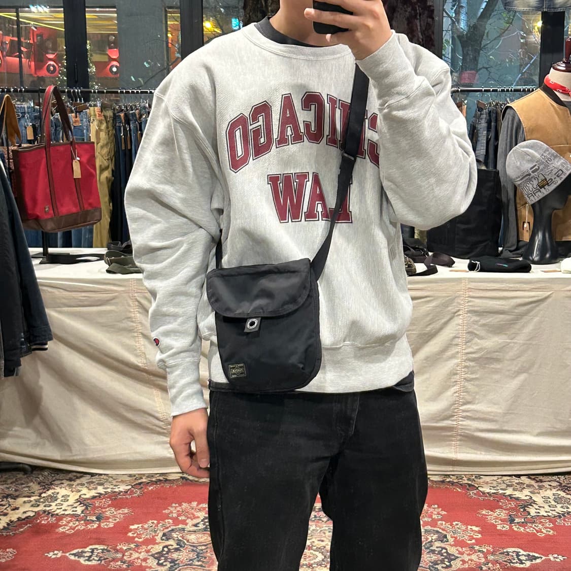 요시다 포터 프레임 블랙 숄더백 크로스백 상품이미지8