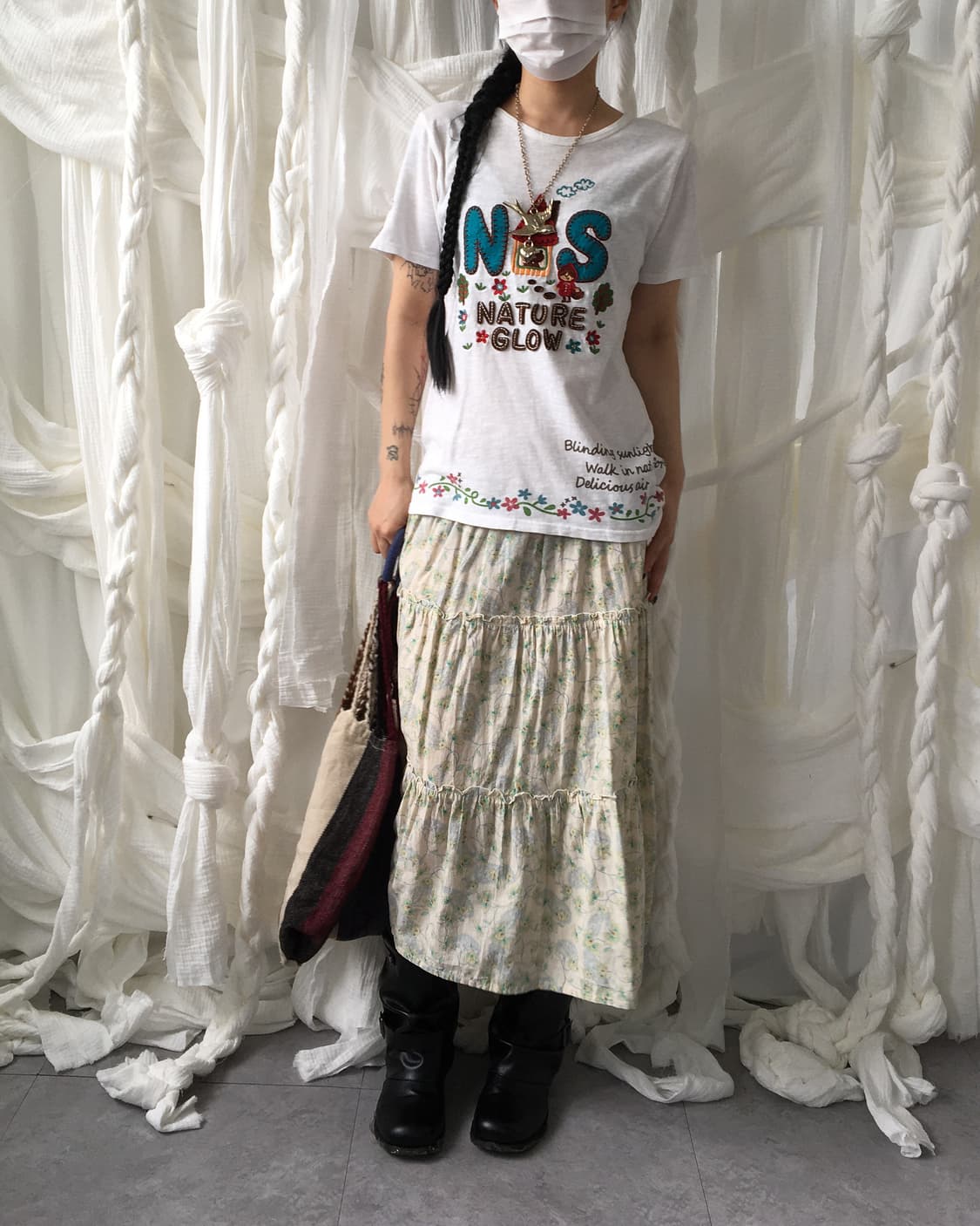 Patch point t shirt 상품이미지1