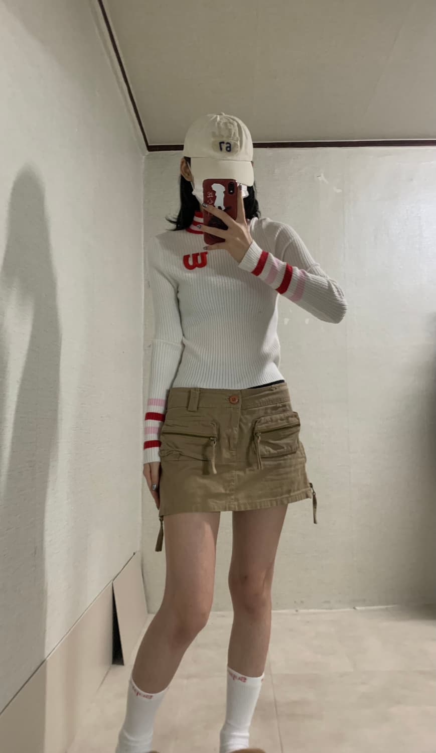 Wilson white logo knit top 상품이미지5