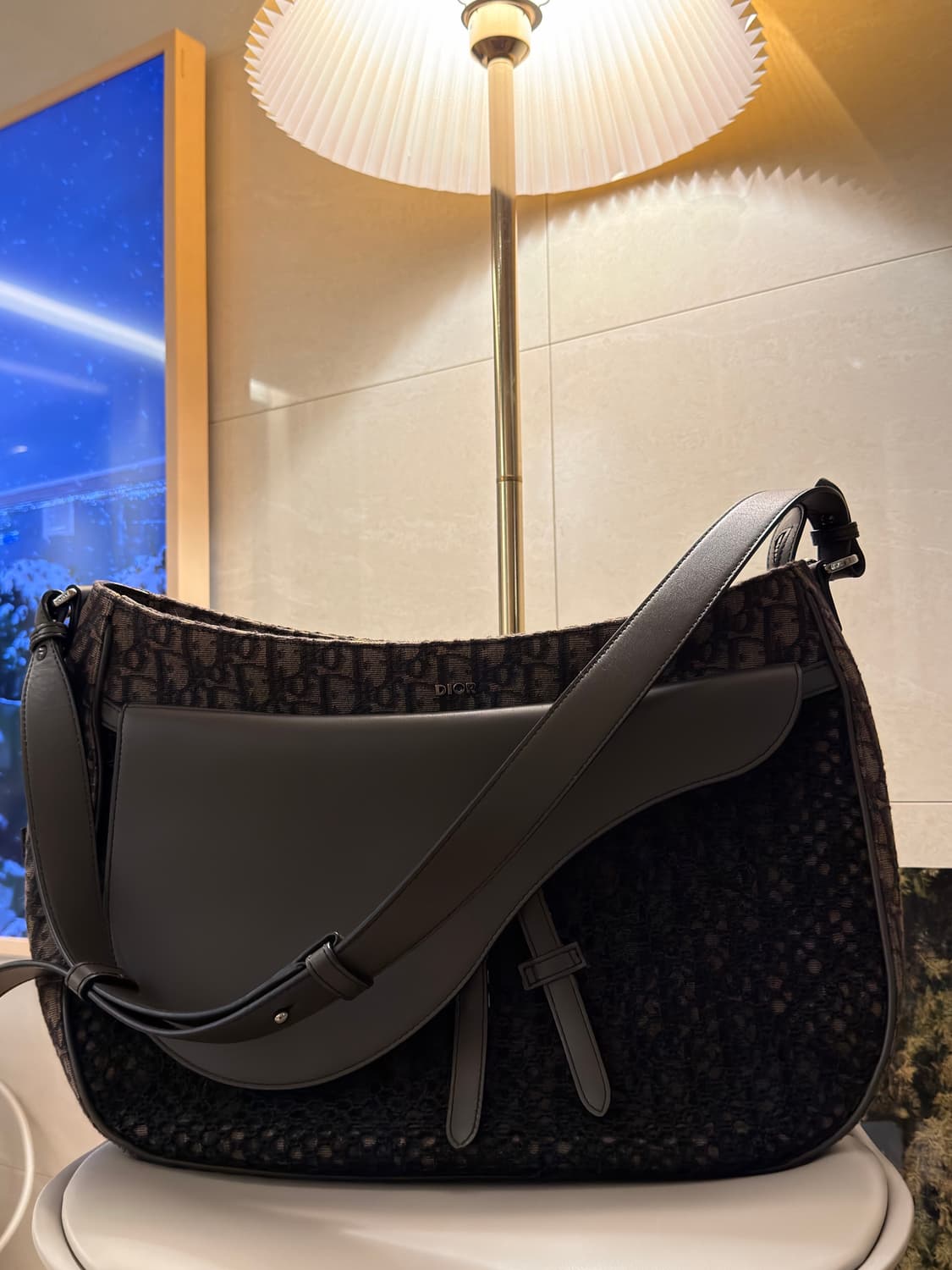 디올 오블리크 새들백 다크브라운  상품이미지1