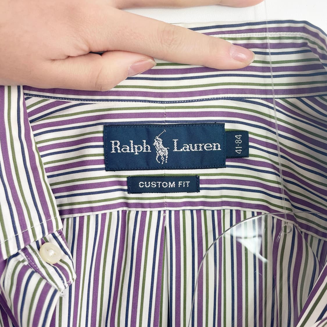 C2 폴로랄프로렌 커스텀핏 클래식 스트라이프 셔츠 100사이즈 상품이미지5
