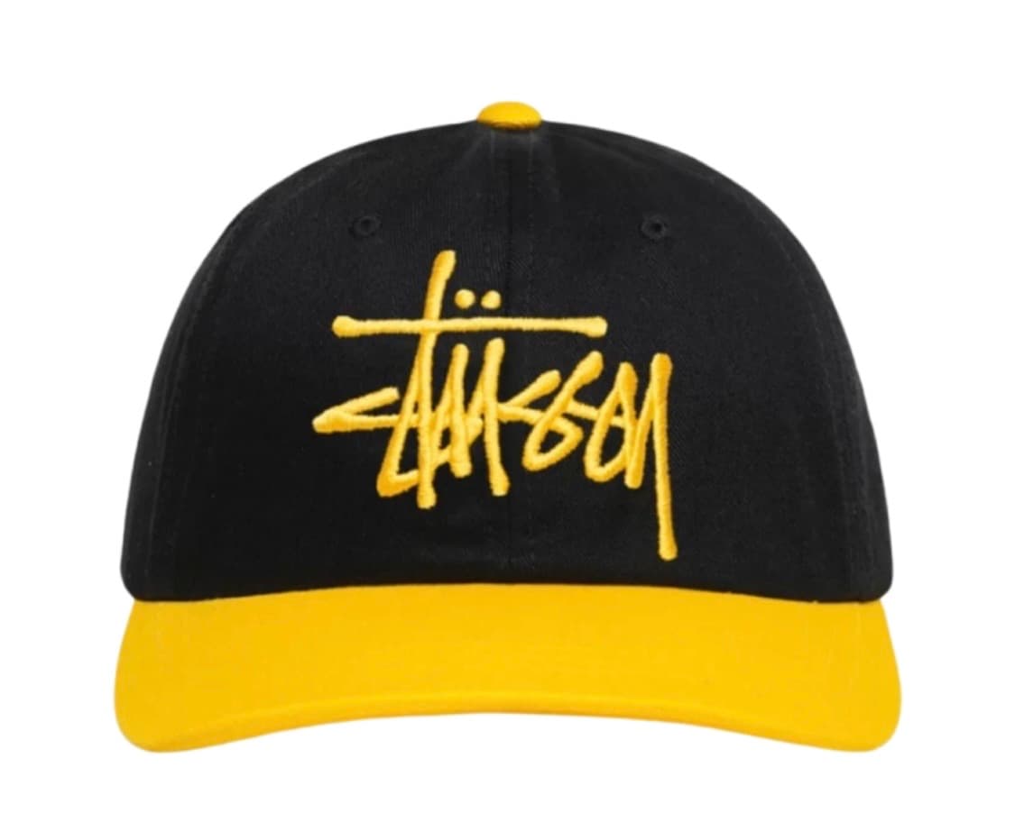 스투시 로우 프로파일 빅 베이직 스냅백 블랙 골드 상품이미지1