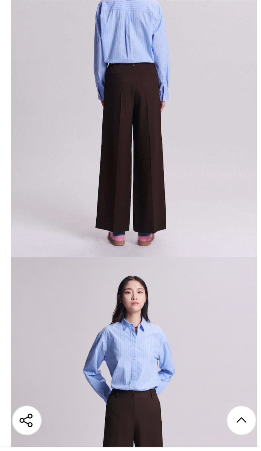 빈폴 레이디스 세미 와이드 슬랙스 상품이미지7