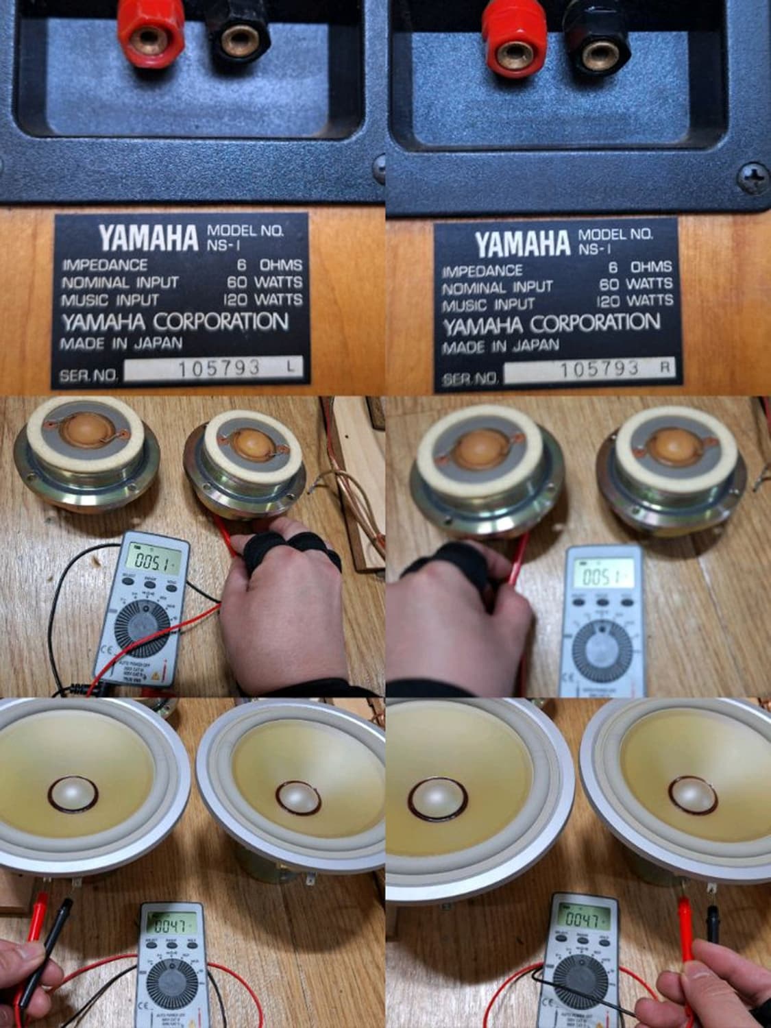 오버홀/야마하 NS-1 알리코 스피커 빈티지 레트로 인테리어 앤틱 오디오 상품이미지8