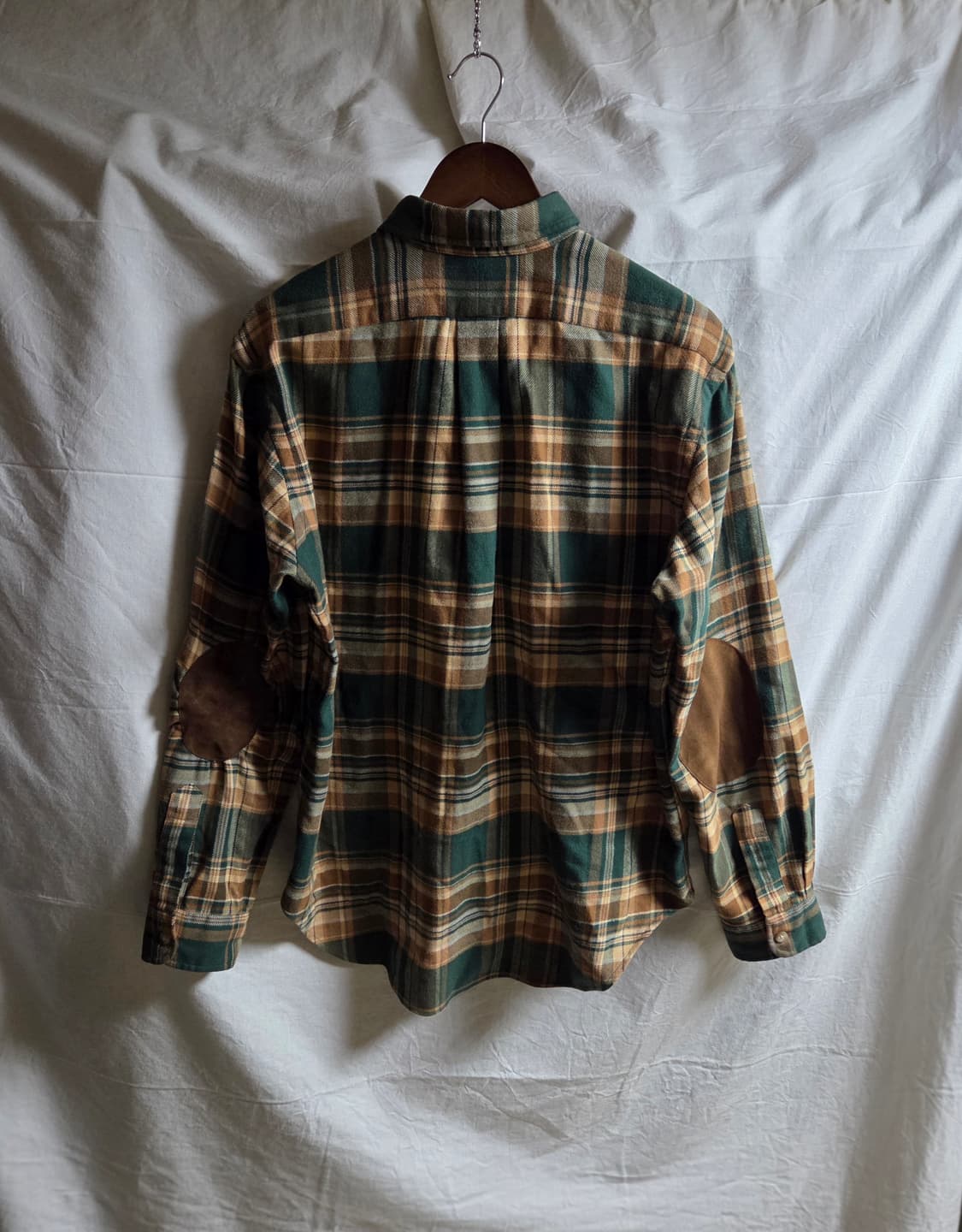 폴로 랄프로렌 체크 플란넬 셔츠 긴팔 그린 브라운 L 상품이미지2