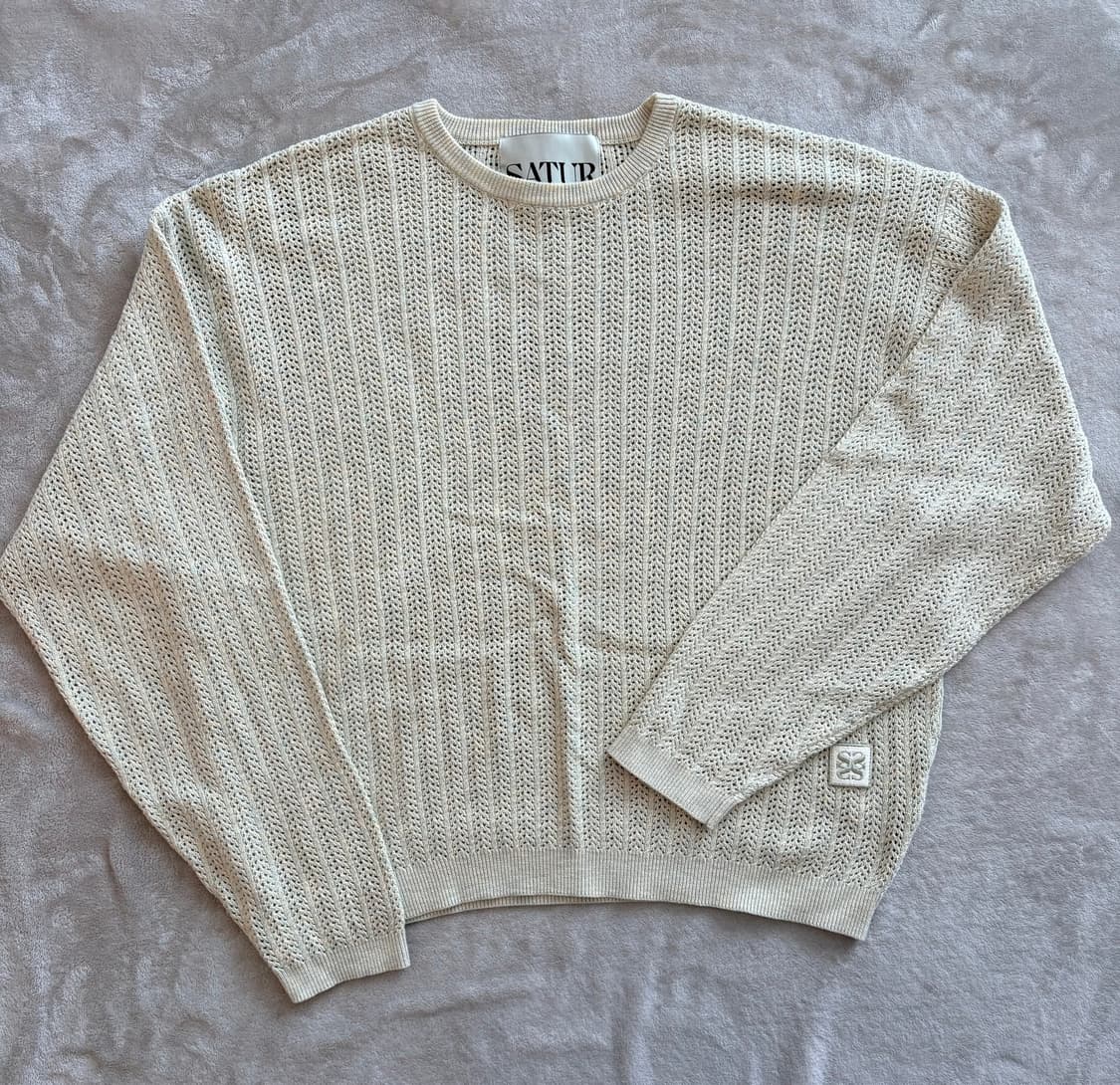 세터 이비자 메시드 니트 내추럴 그린, L 상품이미지2