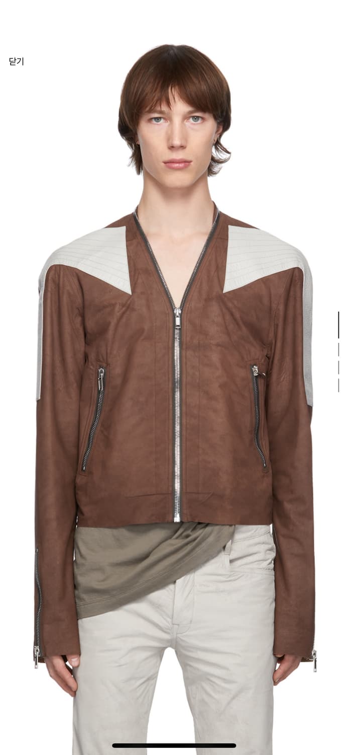 릭오웬스 레더자켓 trapunto klaus 상품이미지4