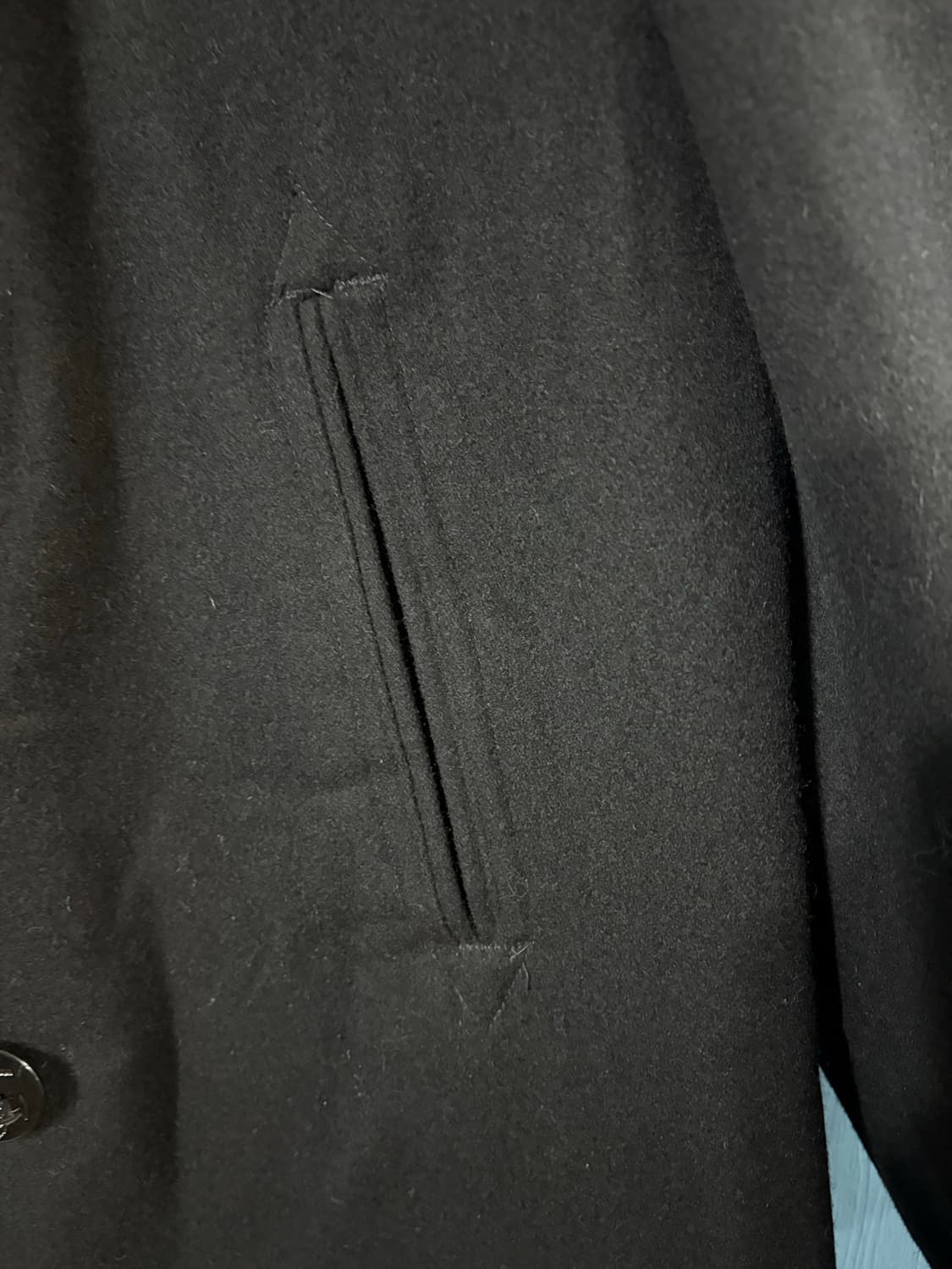 90's USN 6 Button Pea overcoat. 상품이미지4