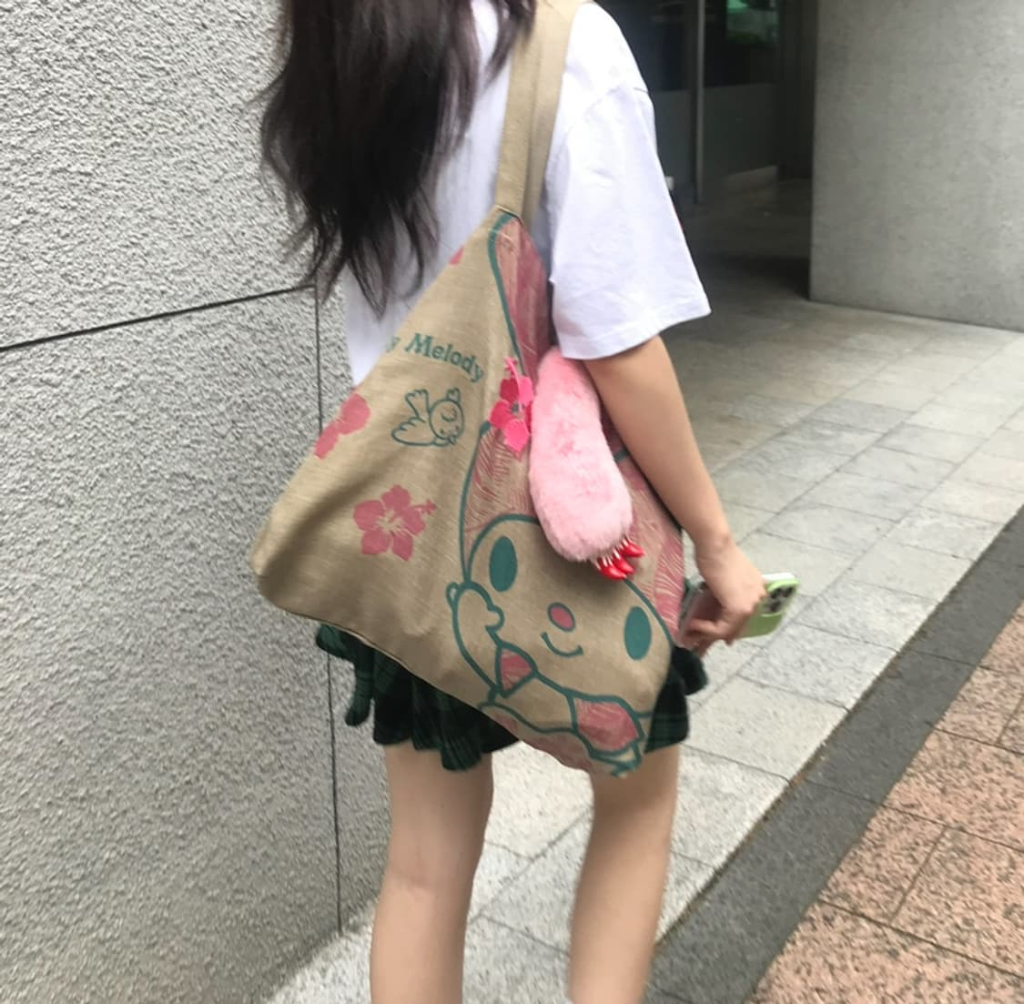 착샷 O) 캐캐체깔 그린체크 스커트 큐롯  상품이미지4