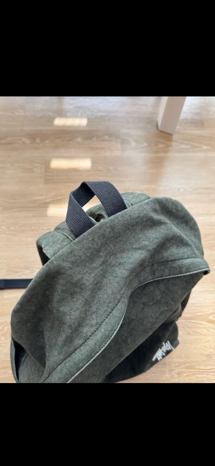 쿨거시 미포 11만) 스투시 캔버스 백팩 워시드 블랙 상품이미지5