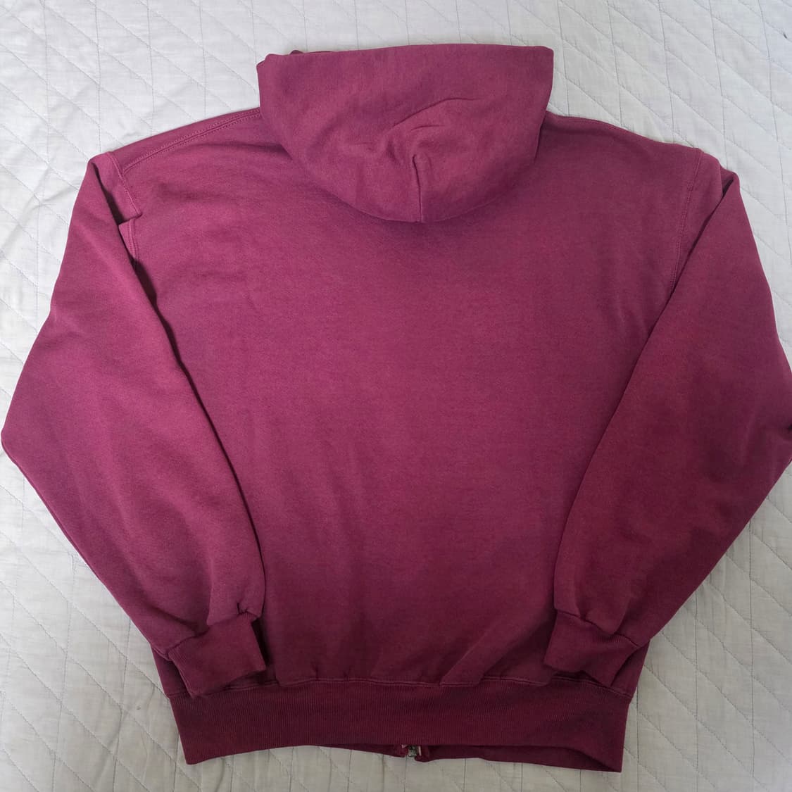 [L] 90s 빈티지 러셀 애슬레틱 후드집업 퍼플/버건디/레드 상품이미지4