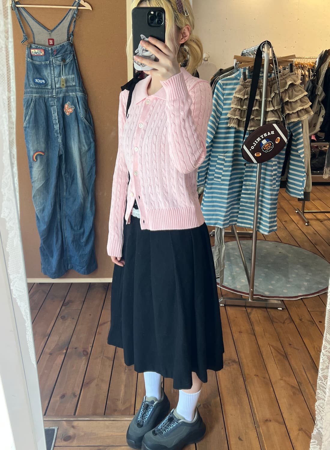 폴로 딸기우유 꼬임 니트  상품이미지3