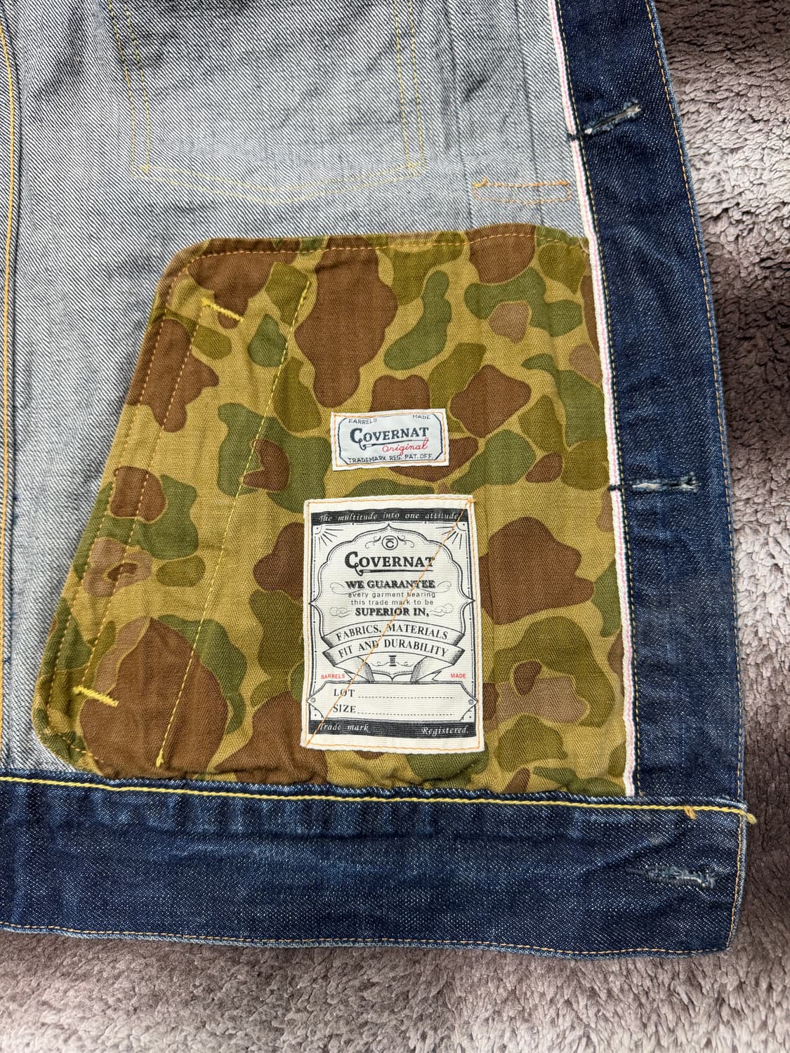 [M]슈가케인 셀비지 데님자켓 상품이미지7