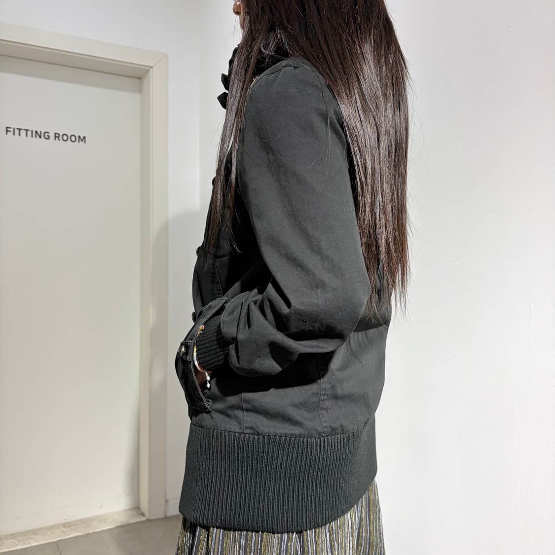 Y2k 지퍼 디테일 후드 자켓 상품이미지4