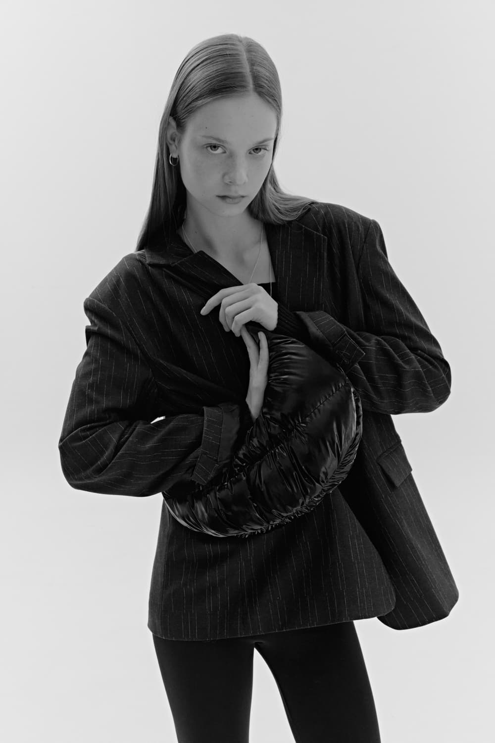 소프트서울 그레인 오버핏 자켓 다크그레이 상품이미지4