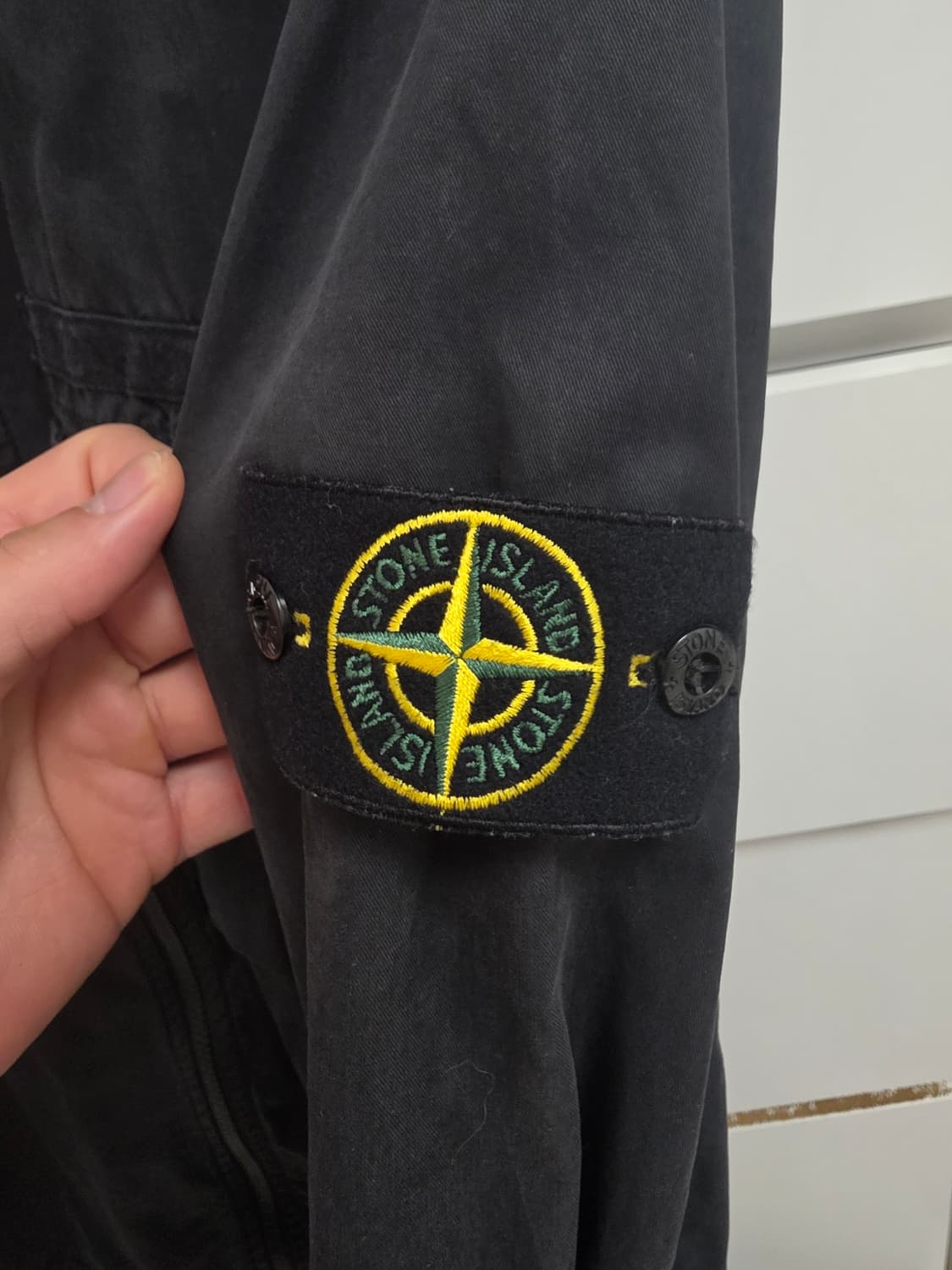 스톤아일랜드 수피마 코튼 셔츠 블랙L 상품이미지3