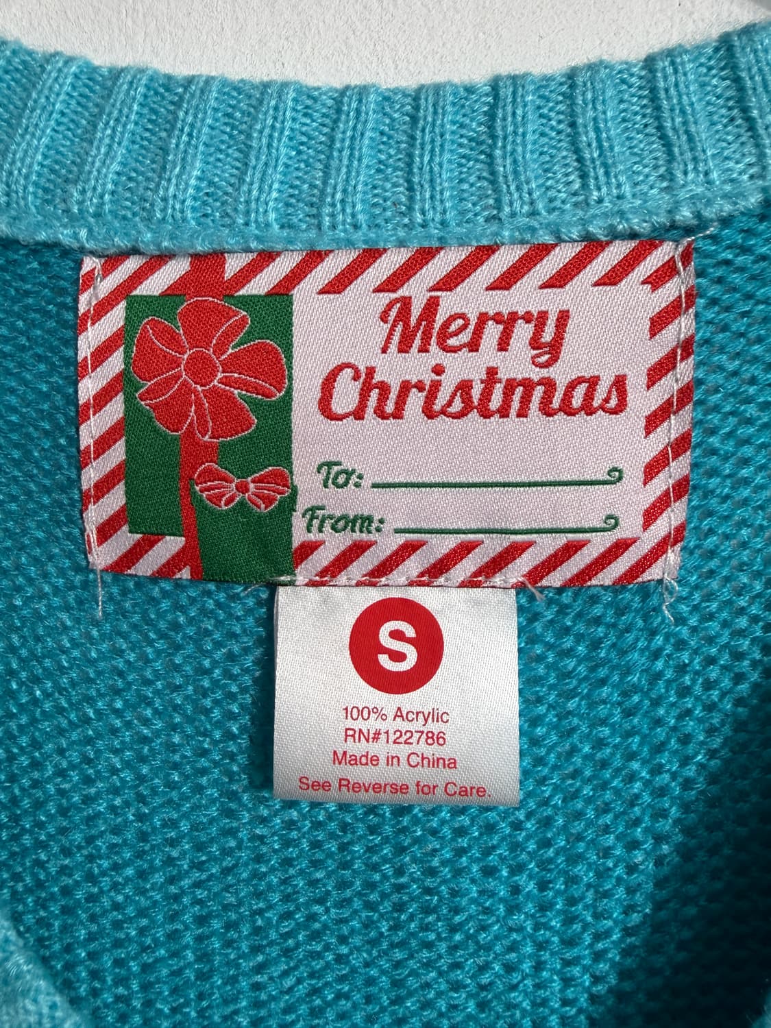 U.S.A. 크리스마스 눈사람 어글리니트 베스트 S 상품이미지7