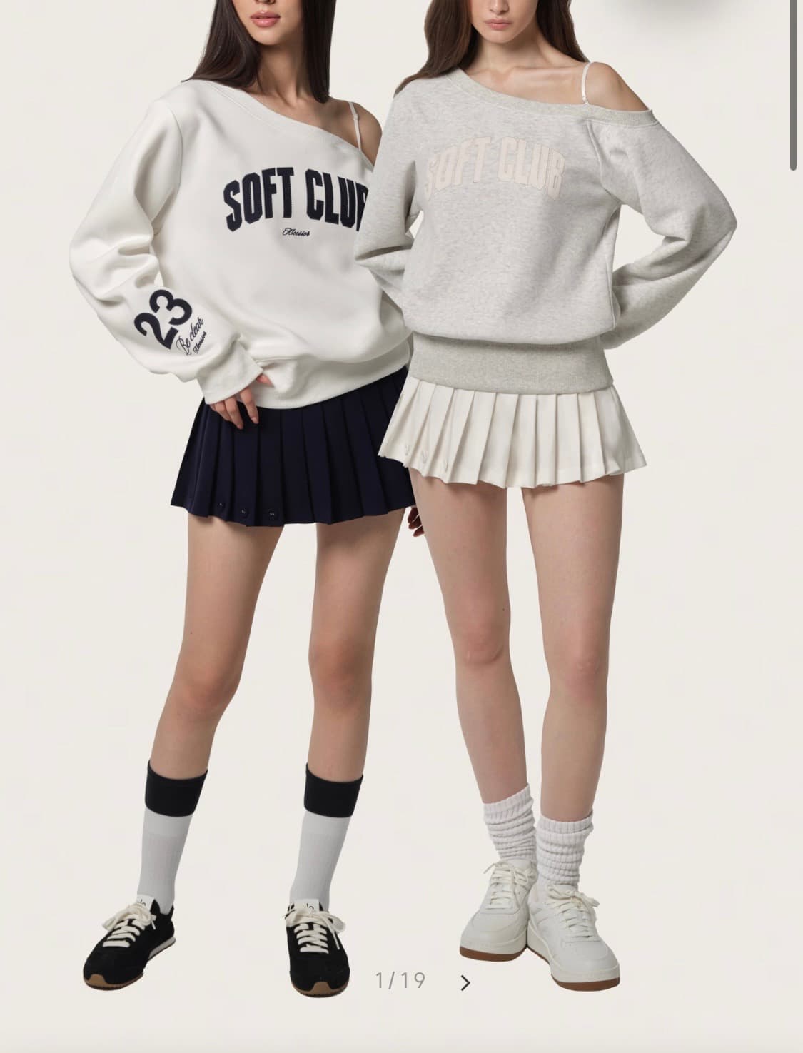 클리시어 25 soft line sweatshirt set 상품이미지1