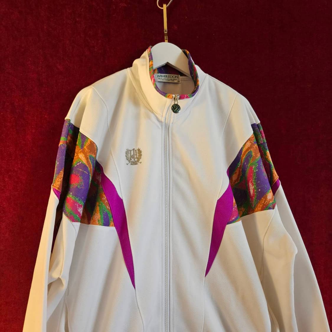 WIMBLEDON 90's 테니스 화이트 저지 105size 상품이미지2