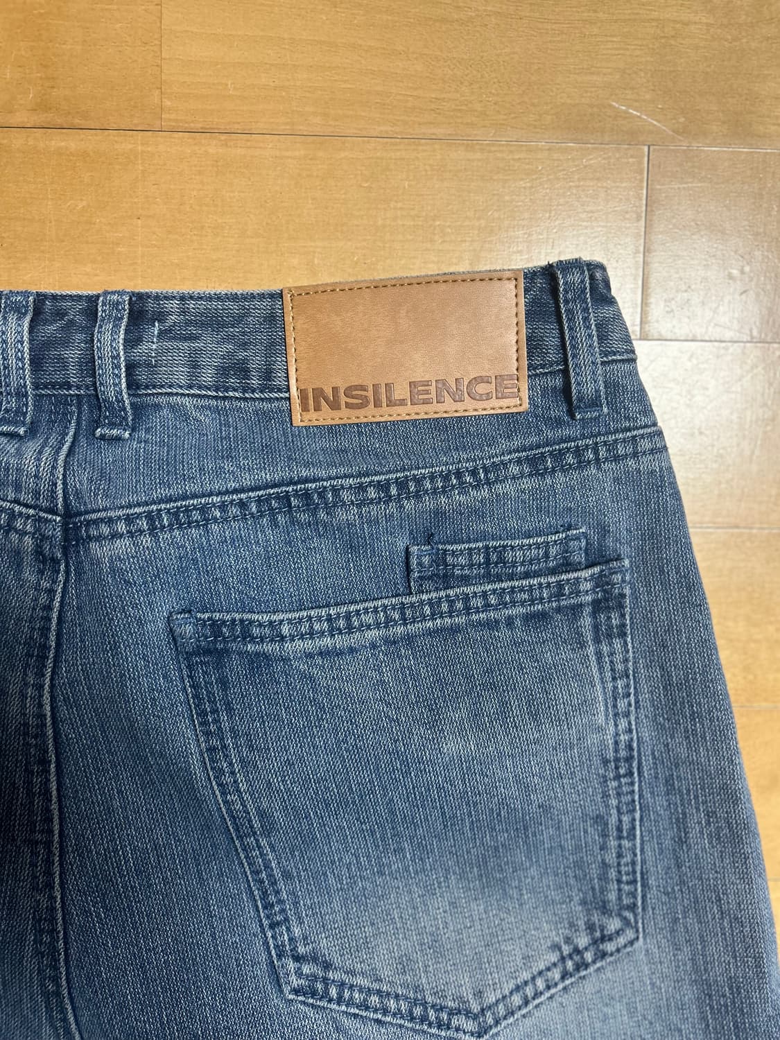 인사일런스 체인 트윌 벌룬핏 데님팬츠 블루 M 상품이미지8