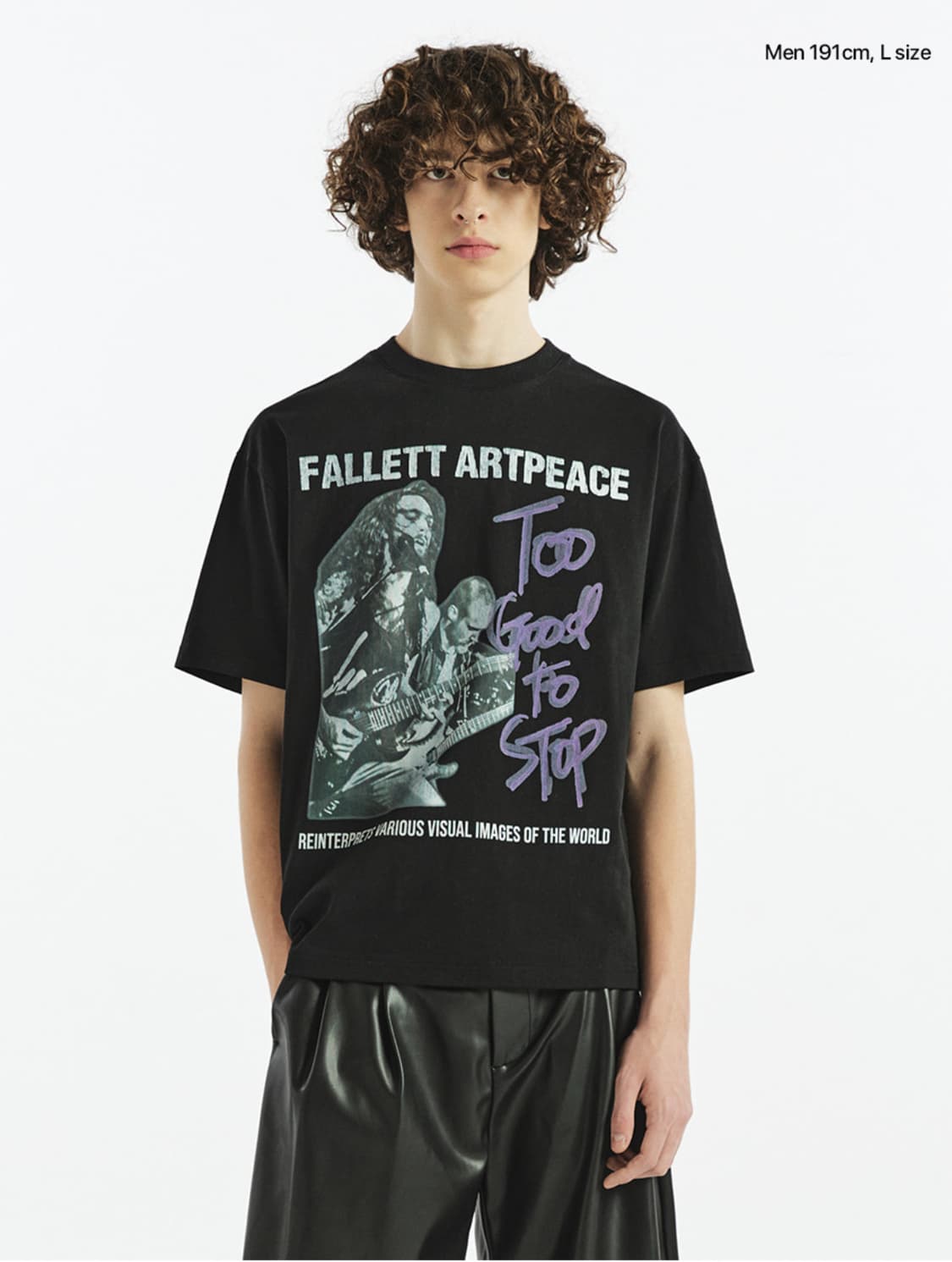 팔렛 락무드 밴드 그래픽 반팔티 블랙 XL 상품이미지1