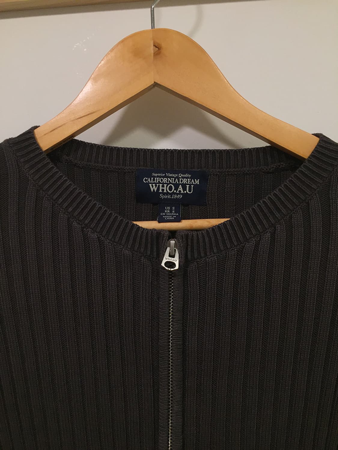 여성 후아유 투웨이 크롭 니트집업 95 상품이미지3