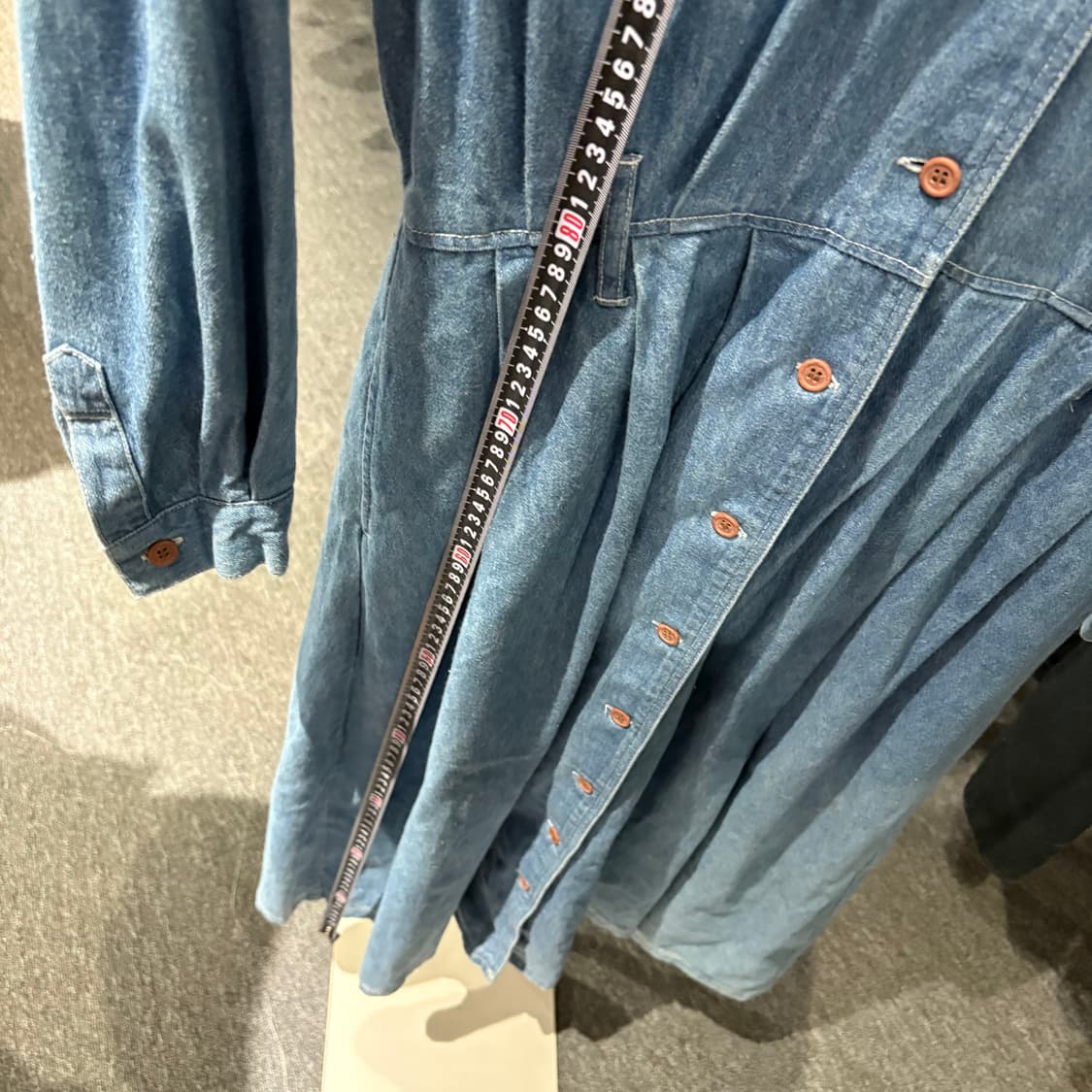 japan빈티지 청 롱셔츠 드레스  상품이미지9