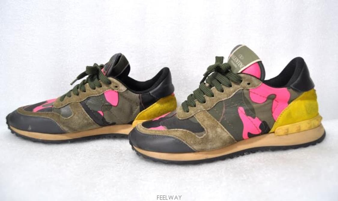 발렌티노/여성락스터디카모플라쥬스니커즈(사이즈245)정품 상품이미지4