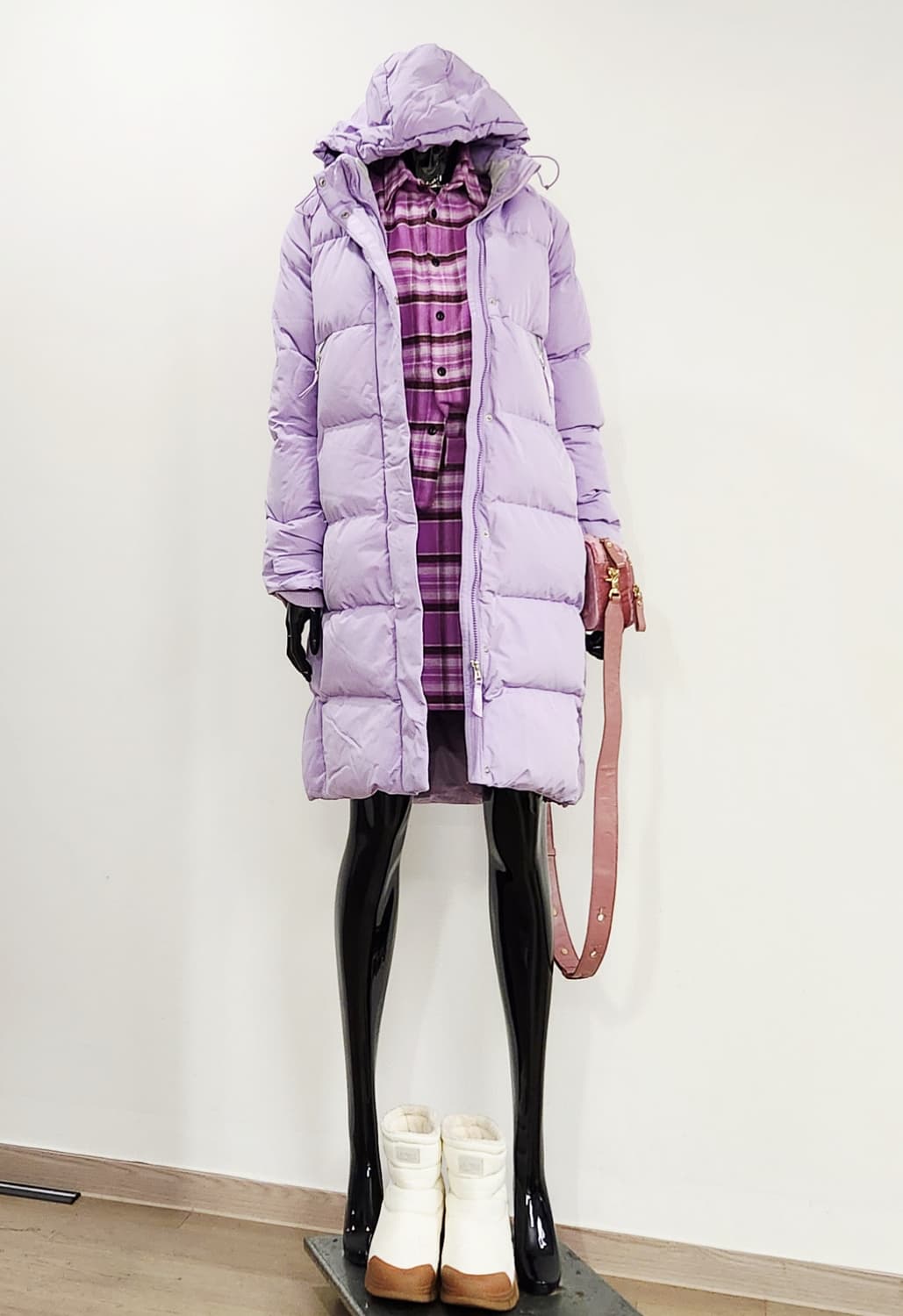 보라 롱패딩  상품이미지2