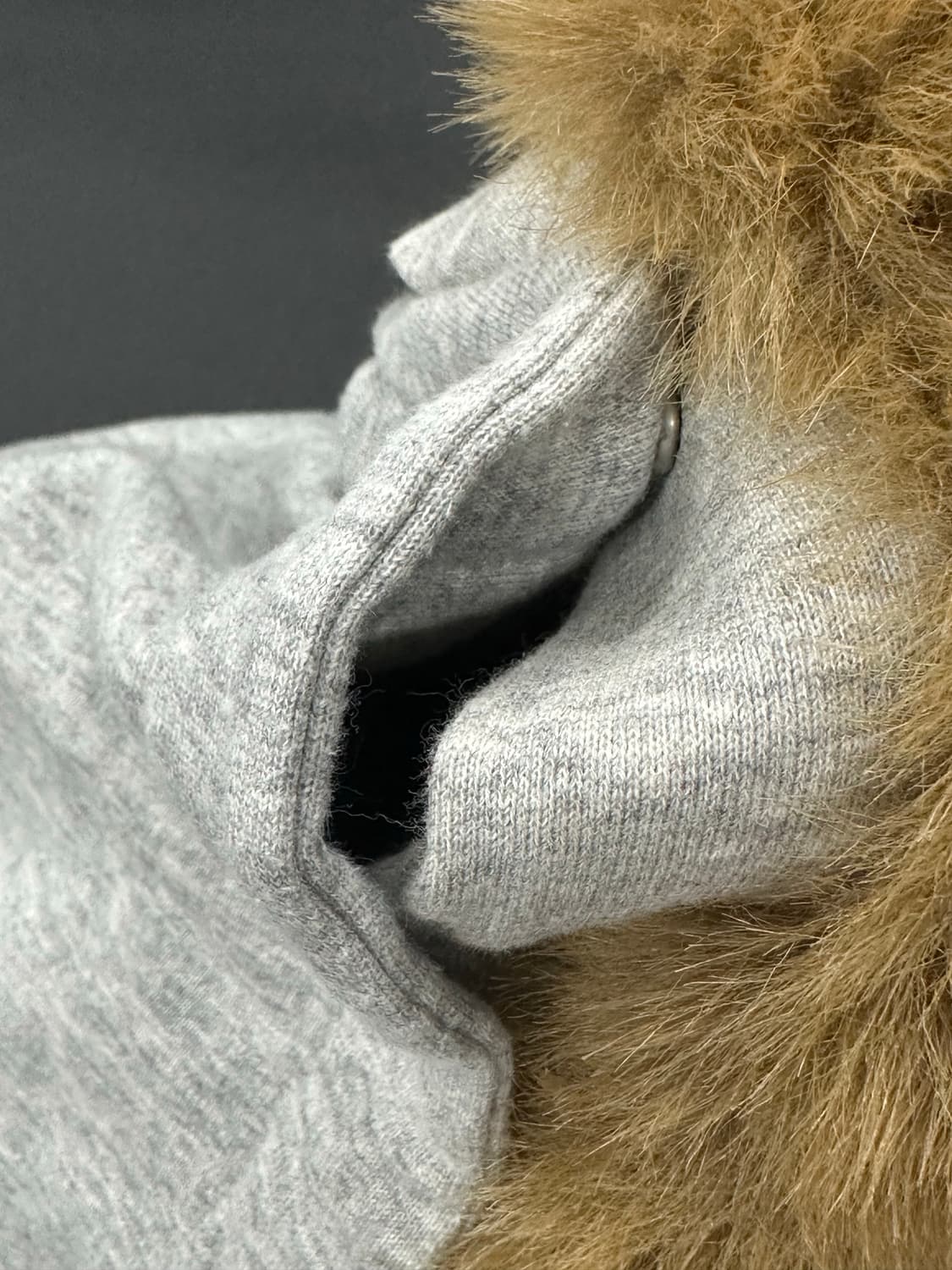 A BATHING APE 베이프 그레이 풀오버 퍼 후드티 상품이미지7