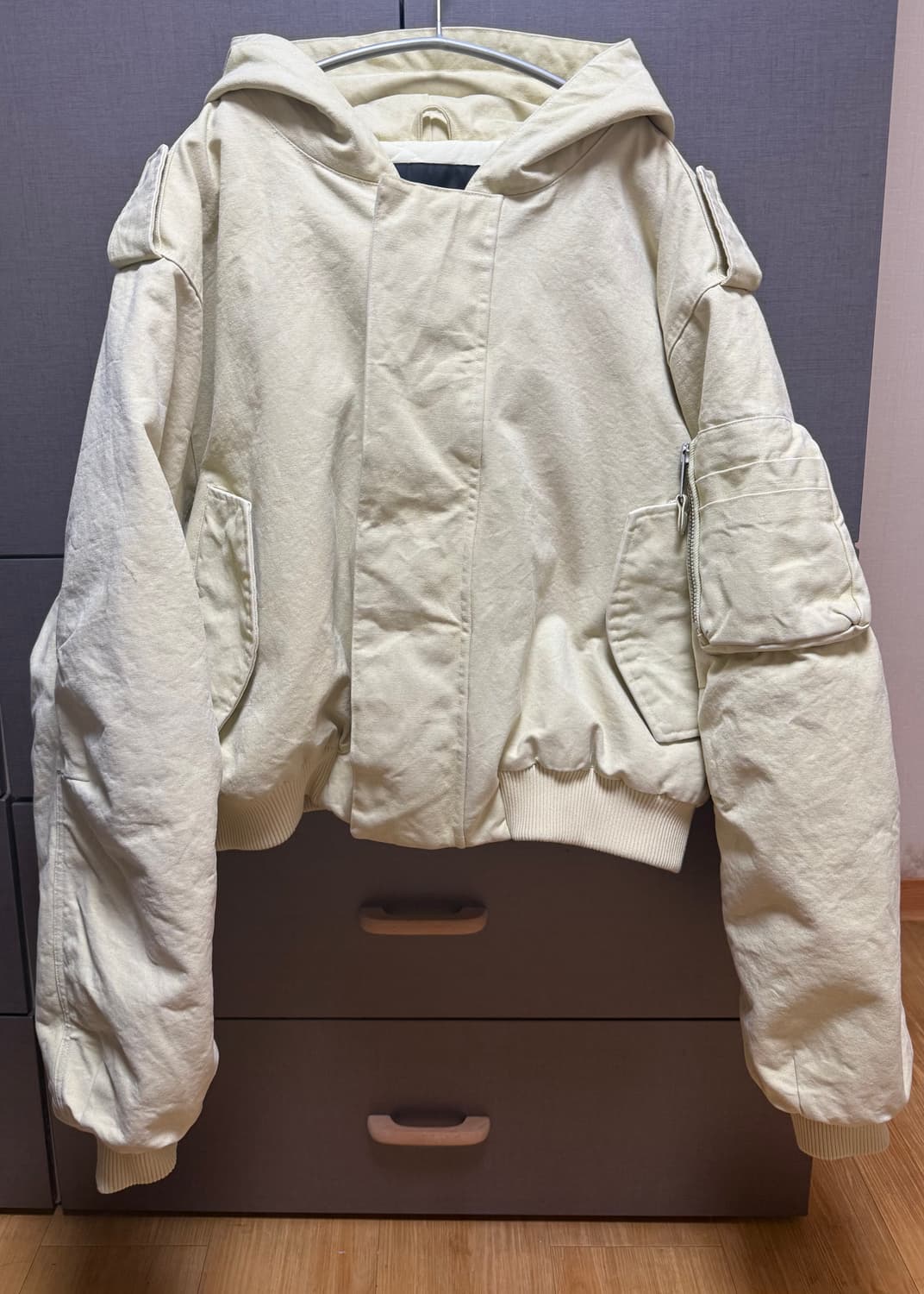 엔타이어 스튜디오 w2 캔버스 봄버 라이트 옐로우 L 상품이미지3