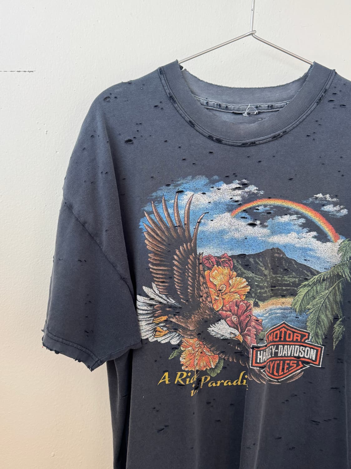 Harley davidson hard faded hawaii t shir 상품이미지2