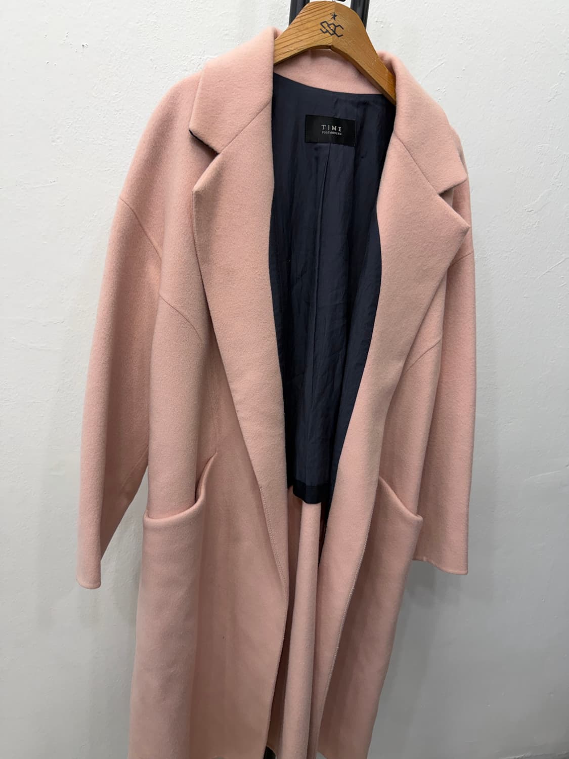 정품) TIME 타임 한섬 여성 핑크색 코트 82 상품이미지2