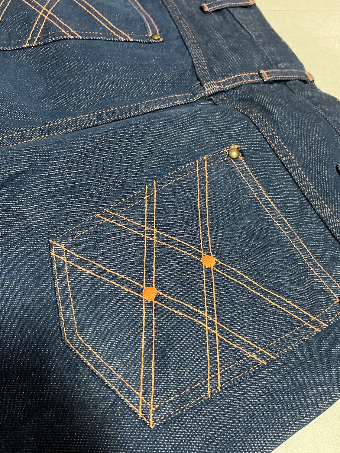 South2 West8 백포켓 스티치 데님 M 새제품 상품이미지4