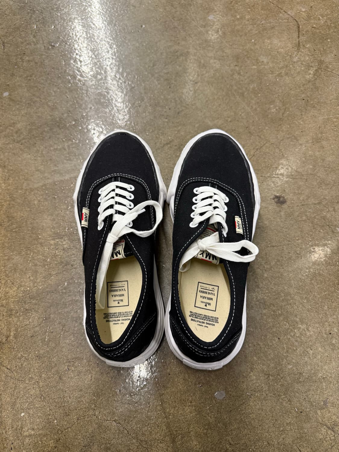 메종 미하라 야스히로 베이커 캔버스 로우 블랙 44 상품이미지4