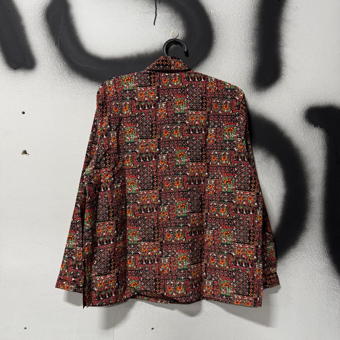 VTG 빈티지 반다나 플라워 풀 패턴 긴팔 셔츠 상품이미지2